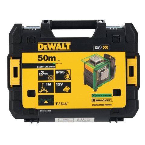 12V LASER LINIOWY ZIELONY DEWALT DCE0811D1G-QW