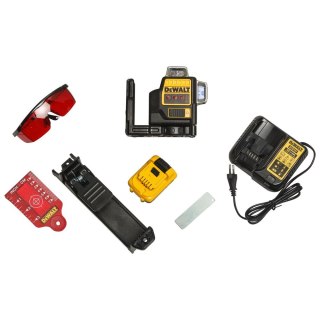 12V XR LASER WIELOLINIOWY 3X360 CZERWONY 1 X 2AH DEWALT DCE089D1R-QW