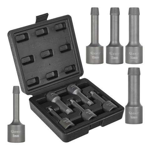 Zestaw wykrętaków do szpilek 1/2" 5el. SNCM V (20) Geko