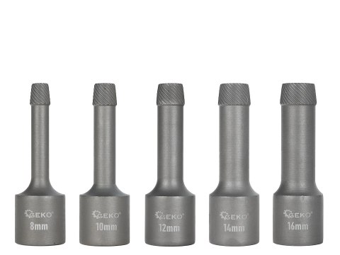 Zestaw wykrętaków do szpilek 1/2" 5el. SNCM V (20) Geko