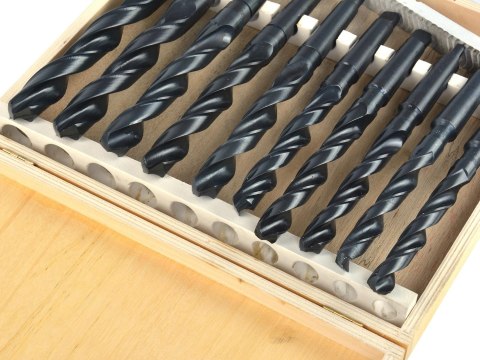 Zestaw10szt.wierteł morse'a do metalu MK2 14,5-23mm(5) Geko