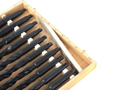 Zestaw10szt.wierteł morse'a do metalu MK2 14,5-23mm(5) Geko