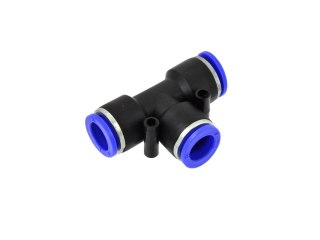 Złączka automatyczna węża PU/PE typ T fi 4mm (50/100/1000) Geko