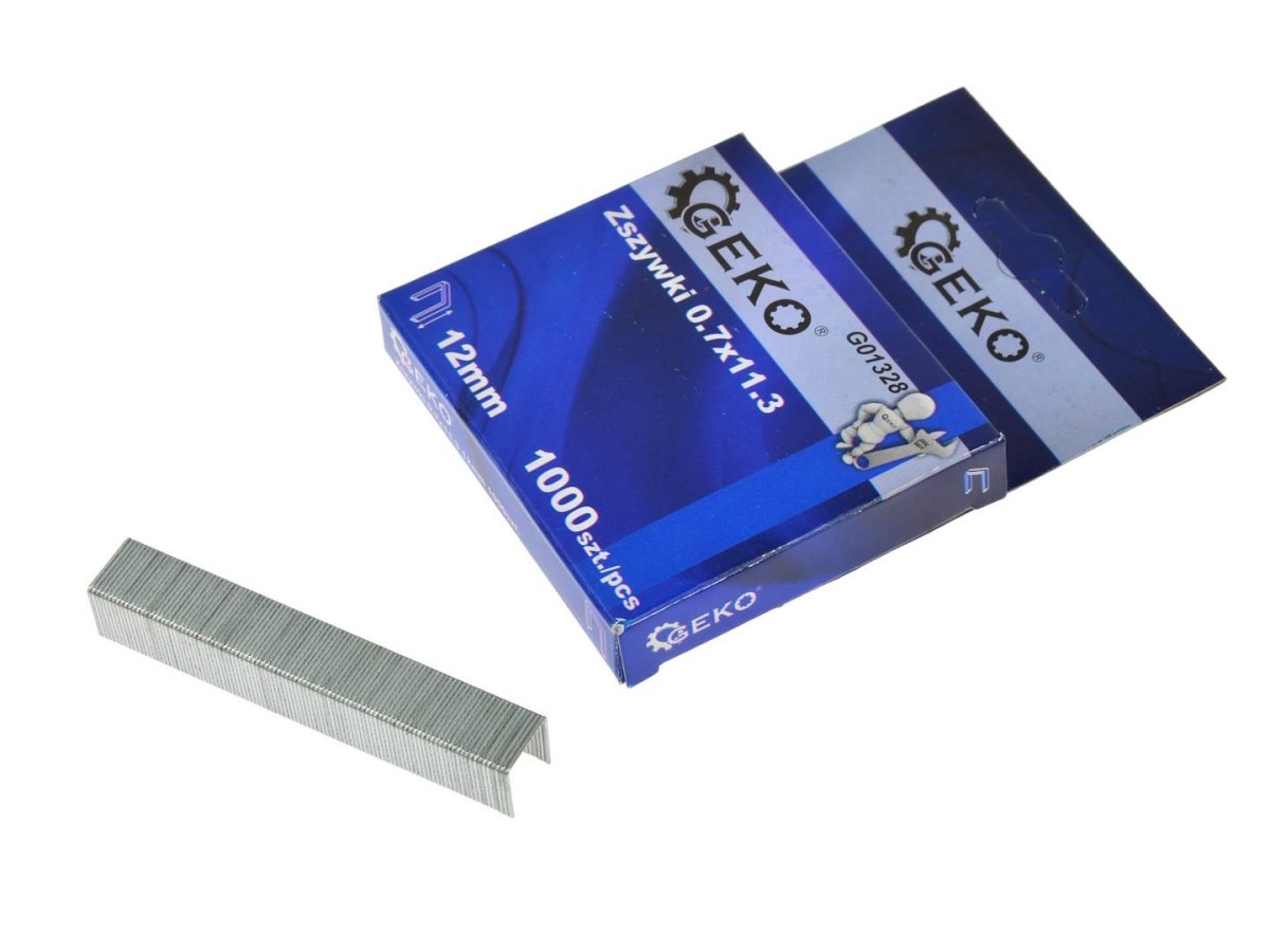 Zszywki Typ A 0,7x11,3 12mm 1000szt. Geko