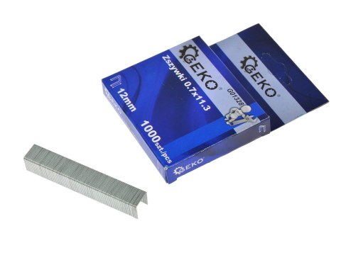 Zszywki Typ A 0,7x11,3 12mm 1000szt.(200) Geko