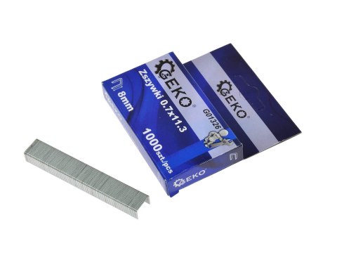 Zszywki Typ A 0,7x11,3 8mm 1000szt. (200) Geko
