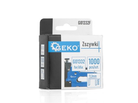 Zszywki Typ G 1.2x11.3mm 14mm 1000szt. (200) Geko