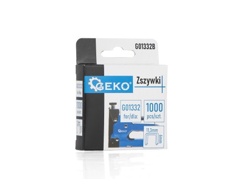 Zszywki Typ G 1.2x11.3mm 6mm 1000szt. (200) Geko