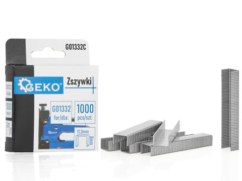 Zszywki Typ G 1.2x11.3mm 8mm 1000szt. (200) Geko