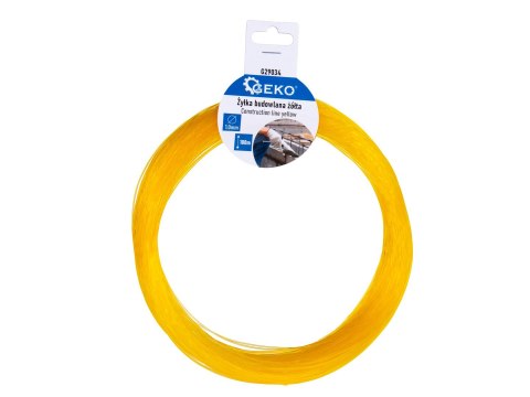 Żyłka budowlana 1.0mm 100m - żółta (200) Geko