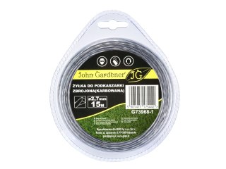 Żyłka do podkaszarki zbrojona(karbowana) 2,7mmx15m (10/80) Geko