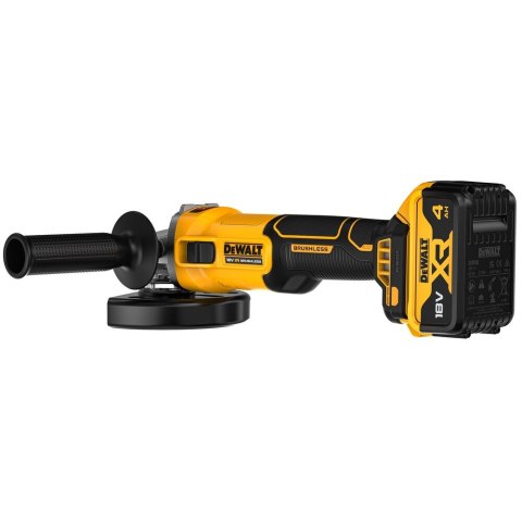 18V XR 125 MM BEZSZCZOTKOWA SZLIFIERKA KĄTOWA 2 X 4AH DEWALT DCG407M2T-QW