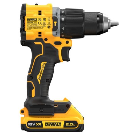 18V XR BEZSZCZOTKOWA WIERTARKO-WKRĘTARKA UDAROWA - 2 X 2AH DEWALT DCD799D2T-QW