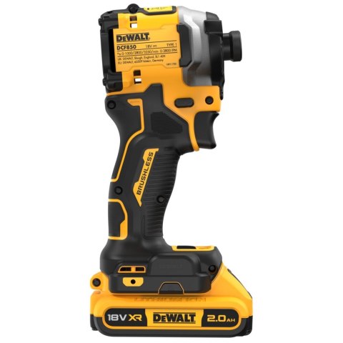 18V XR KOMPAKTOWA ZAKRĘTARKA UDAROWA DEWALT DCF850D2T-QW
