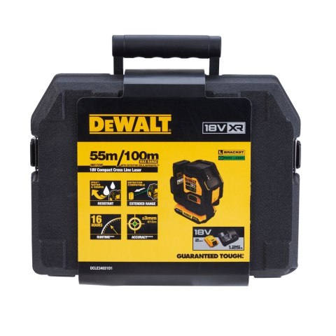 18V XR LASER KRZYŻOWY DEWALT DCLE34021D1-QW