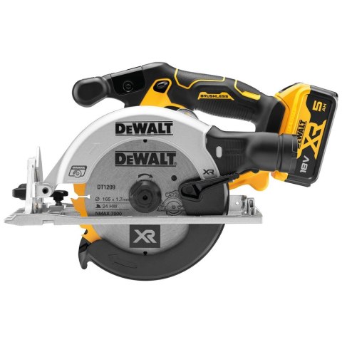 18V XR PILARKA TARCZOWA 165MM 2 X 5AH DEWALT DCS565P2-QW
