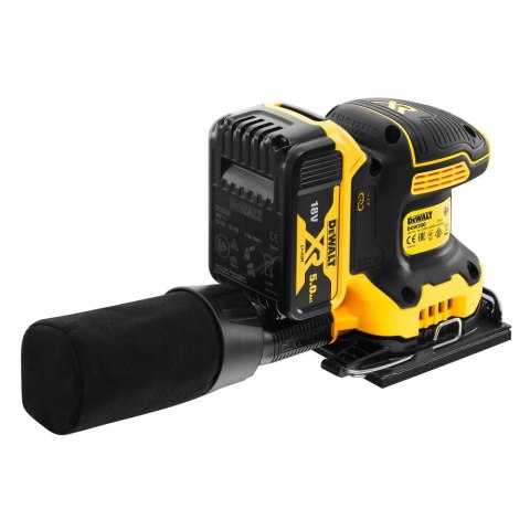 18V XR SZLIFIERKA OSCYLACYJNA 1/4 NA ARKUSZE DEWALT DCW200P2-QW