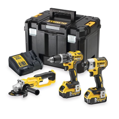 18V XR ZESTAW 3 NARZĘDZI BEZSZCZOTKOWYCH 2 X 5 AH DEWALT DCK383P2T-QW