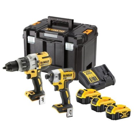 18V XR ZESTAW DWÓCH NARZĘDZI BEZSZCZOTKOWYCH - 3 X 5 AH DEWALT DCK276P3T-QW