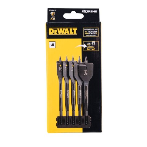 5 SZT. WIERTŁA PŁASKIE DO DREWNA DEWALT DT70834-QZ