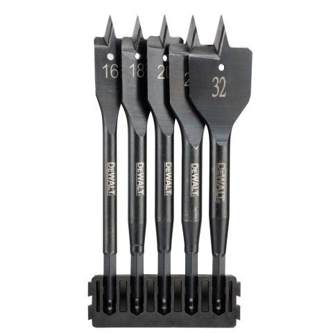5 SZT. WIERTŁA PŁASKIE DO DREWNA DEWALT DT70834-QZ