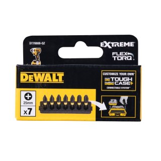 7 SZT. BITY PHILLIPS 25MM FLEXTORQ DEWALT DT70808-QZ