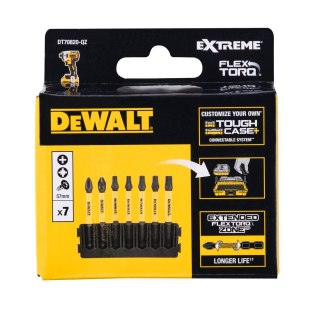 7 SZT. BITY PH/PZ/TX 57MM FLEXTORQ DEWALT DT70820-QZ