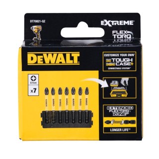 7 SZT. BITY PZ2 57MM FLEXTORQ DEWALT DT70821-QZ