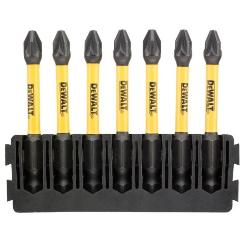7 SZT. BITY PZ2 57MM FLEXTORQ DEWALT DT70821-QZ