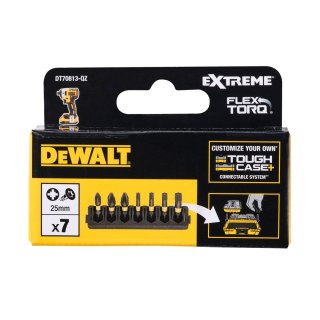 7 SZT. BITY PZ/TX 25MM FLEXTORQ DEWALT DT70813-QZ