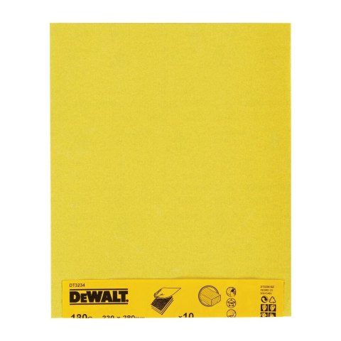ARKUSZ NA SUCHO 230 X 280 MM GR180 DEWALT DT3234-QZ
