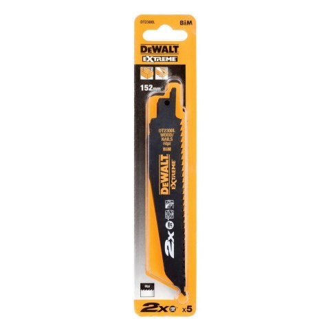 BRZESZCZOTY DO DREWNA Z GWOŹ. 5SZT 152 DEWALT DT2300L-QZ