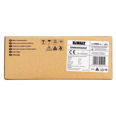 GWOŹDZIE PT MCN 4.04-50 RING GAL 2M DEWALT DNM40R50GZ
