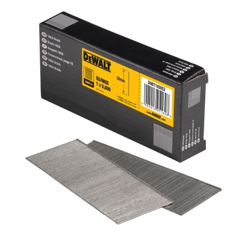 GWOŹDZIE/SZTYFTY 0ST 18GA DŁ.50MM INOX DEWALT DNBT1850SZ