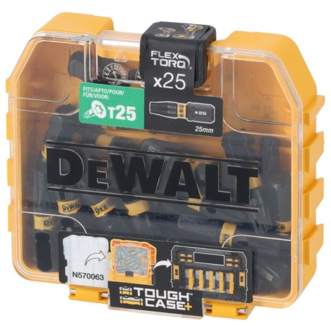 KOŃC. UDAR T25 25MM TORX TIC TAC DEWALT DT70558T-QZ