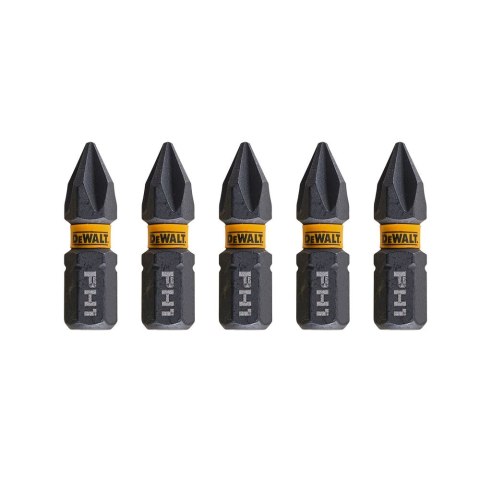 KOŃCÓWKI WKRĘTARSKIE EXTREME IMPACT® TORSION PH1/25 MM (OPAK. 5 SZT.) DEWALT DT7993T-QZ