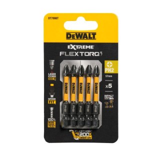 KOŃCÓWKI WKRĘTARSKIE EXTREME IMPACT® TORSION PH2/50 MM (OPAK. 5 SZT.) DEWALT DT7998T-QZ