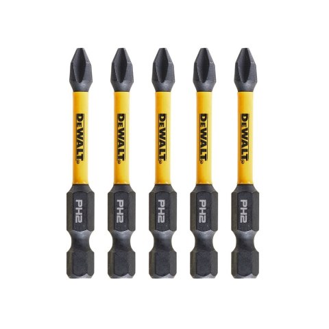 KOŃCÓWKI WKRĘTARSKIE EXTREME IMPACT® TORSION PH2/50 MM (OPAK. 5 SZT.) DEWALT DT7998T-QZ