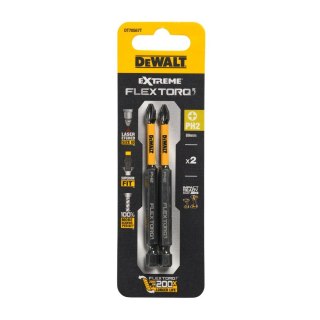 KOŃCÓWKI WKRĘTARSKIE EXTREME IMPACT® TORSION PH2/85 MM (OPAK. 2 SZT.) DEWALT DT70567T-QZ