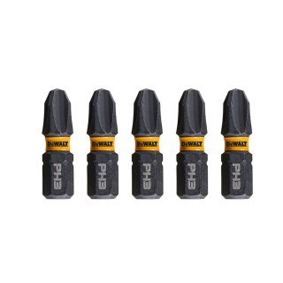 KOŃCÓWKI WKRĘTARSKIE EXTREME IMPACT® TORSION PH3/25 MM (OPAK. 5 SZT.) DEWALT DT7995T-QZ