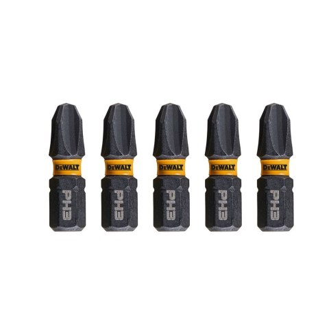 KOŃCÓWKI WKRĘTARSKIE EXTREME IMPACT® TORSION PH3/25 MM (OPAK. 5 SZT.) DEWALT DT7995T-QZ