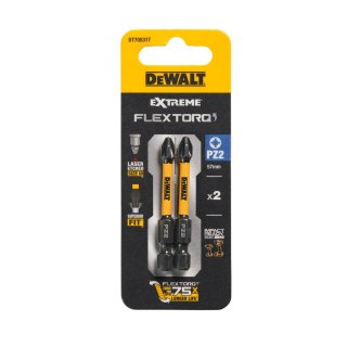 KOŃCÓWKI WKRĘTARSKIE EXTREME IMPACT® TORSION PZ2/50 MM (OPAK. 2 SZT.) DEWALT DT70531T-QZ