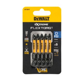 KOŃCÓWKI WKRĘTARSKIE EXTREME IMPACT® TORSION PZ2/50 MM (OPAK. 5 SZT.) DEWALT DT7391T-QZ