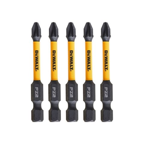 KOŃCÓWKI WKRĘTARSKIE EXTREME IMPACT® TORSION PZ2/50 MM (OPAK. 5 SZT.) DEWALT DT7391T-QZ