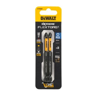 KOŃCÓWKI WKRĘTARSKIE EXTREME IMPACT® TORSION PZ2/89MM (OPAK. 2 SZT.) DEWALT DT70566T-QZ