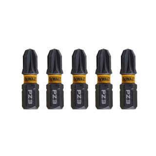 KOŃCÓWKI WKRĘTARSKIE EXTREME IMPACT® TORSION PZ3/25 MM (OPAK. 5 SZT.) DEWALT DT7388T-QZ