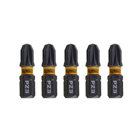KOŃCÓWKI WKRĘTARSKIE EXTREME IMPACT® TORSION PZ3/25 MM (OPAK. 5 SZT.) DEWALT DT7388T-QZ