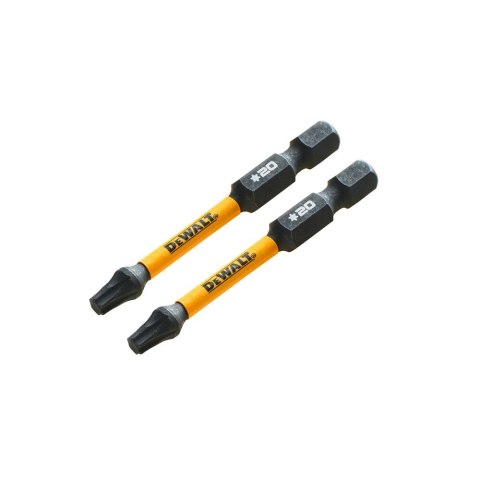 KOŃCÓWKI WKRĘTARSKIE EXTREME IMPACT® TORSION T20/50 MM (OPAK. 2 SZT.) DEWALT DT70533T-QZ