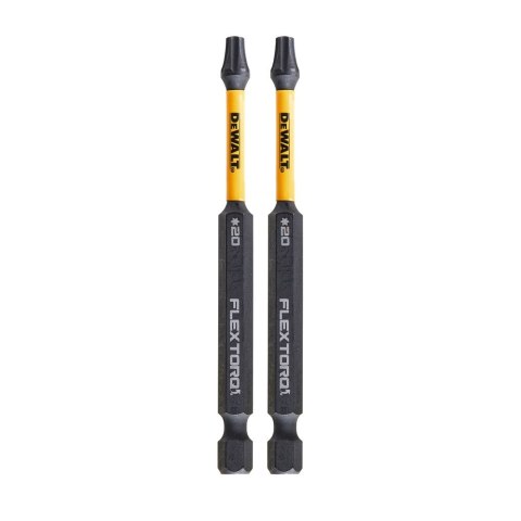 KOŃCÓWKI WKRĘTARSKIE EXTREME IMPACT® TORSION T20/85 MM (OPAK. 2 SZT.) DEWALT DT70568T-QZ