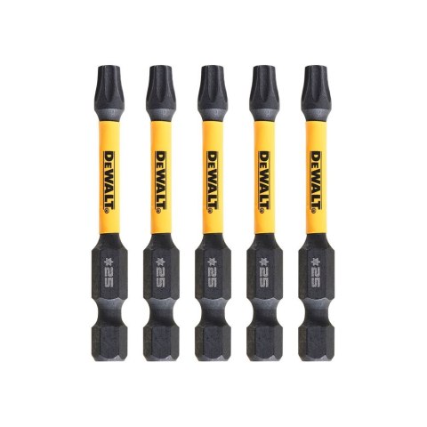 KOŃCÓWKI WKRĘTARSKIE EXTREME IMPACT® TORSION T25/50 MM (OPAK. 5 SZT.) DEWALT DT7396T-QZ